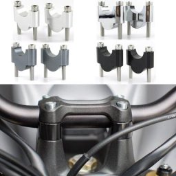 Rehausseurs de guidon en aluminium CNC 1 1/8 "" 28mm adaptés pour Triumph Street Triple S 675 R R