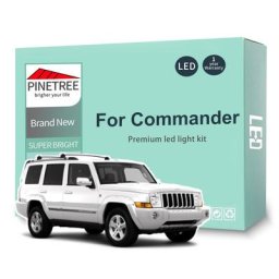 Kit d'éclairage intérieur LED pour Jeep Jeep Commander XK 2006-2010 ampoules LED carte