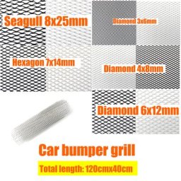 Grille de pare-chocs universelle pour voiture de course et camion filet à mailles évent noir et