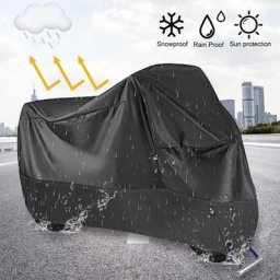 Housse de Protection complète pour moto Protection en tfeta 210T trous de verrouillage étanches