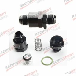 Clapet anti-retour unidirectionnel pour carburant adaptateur de raccord EFI noir AN10