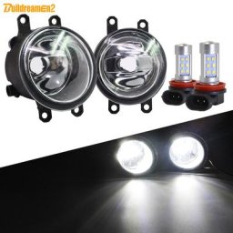 Ensemble de phare antibrouillard H11 LED DRL 12V pour Toyota Land Cruiser Prado Camry Tundra C-HR