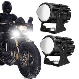 Phares antibrouillard LED 60W 6000lm 2 pièces faisceau lumineux réglable pour moto SUV camion