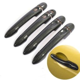 Pour Renault Megane 3 MK3 III 2008 2009 2010 2011 2012 2013 2014 2016 en Fiber de carbone poignée de