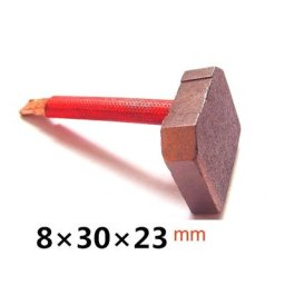 Brosse en carbone pour démarreur de camion robuste 8x30x23mm