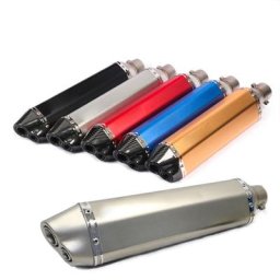 Silencieux d'Échappement Universel de 47cm de Long pour Moto GSR 600 750 MSX125 CRF 230 Triumph