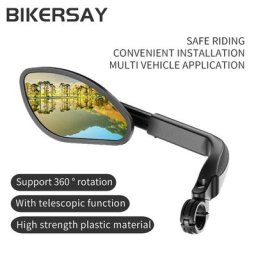 Rétroviseur de Vélo Rétractable en Acier Inoxydable Équipement de Cyclisme pour Véhicule Électrique