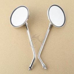 Rétroviseurs latéraux de moto ronds chromés rétroviseur pour Honda CB750 CB500 CB1000 CB900 CB650