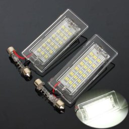 Feux de plaque de planificateur de numéro lampe blanche pour BMW X5 E53 Bery E83 12V 18 gibles