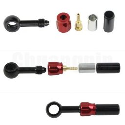 Raccord de frein Banjo pour Moto en aluminium frein hydraulique renforcé ligne de tuyau d'huile