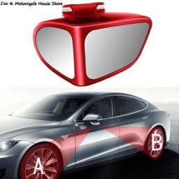 Petit Rétroviseur Rond de Rectransistors de Voiture Roue Avant et Arrière Grand Angle Double