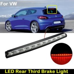3ème feu stop arrière LED rouge pour VW lentille transparente contraste rocco 2008-2016 par 10