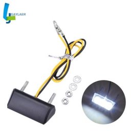 Mini feu arrière LED pour moto lumière de plaque de planificateur de vélo de route feu arrière