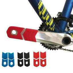 Protecteur de manivelle de vélo extensible 2 pièces casquettes de protection plus épaisses bottes
