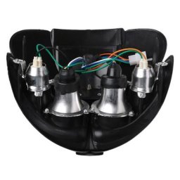 Phare universel pour motocyclette carénage Motocross feux de route/croisement double Sport