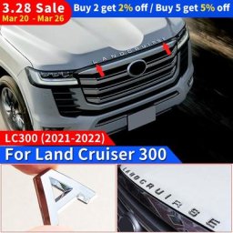 Couverture de moteur pour Toyota Land Cruiser 300 LC300 autocollant de lettre de couverture