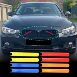 Bandes de garniture de calandre avant pour BMW style sport cadre de couverture autocollants de