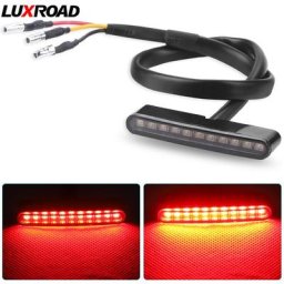 Couvercle anti-fumée rouge pour phare arrière de moto Mini 11led 12V accessoires de feu arrière de