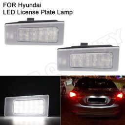 Lumière de plaque d'immatriculation LED sans erreur 2 pièces lampe numérique pour Kia Forte MK2