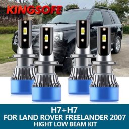 KINGSOFE – Kit d'ampoules de phares de voiture LED H7 20000Lm 110W 6500K blanc feux de