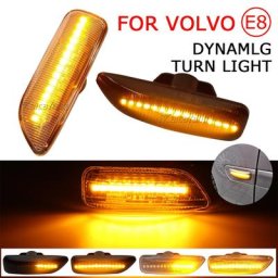 2 pièces pour Volvo S60 V70 XC90 S80 XC70 1998-2007 OEM #: 30722641 34432641 LED dynamique ambre