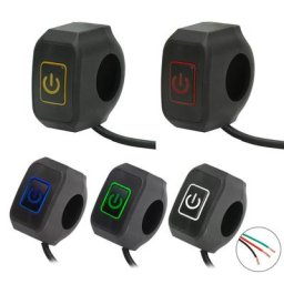 Bouton de commutation de commande étanche avec support LED Star Kill Sur-Ron interrupteur de