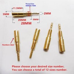 (12 pièces pilote jet / pack) carburateur VM28/486 vice injecteurs buse pour XV125/250 XVS400