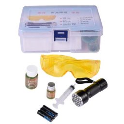 Kit de détection de fuite Fluorescent 3 en 1 Agent de Test de fuite pour voiture avec lampes