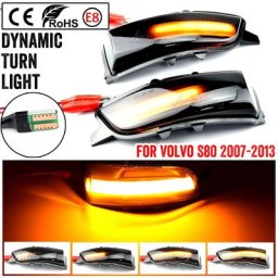 Clignotant dynamique LED de voiture rétroviseur latéral clignotant lampe Volvo C30 C70 S40