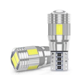 Ampoule LED 10x de voiture T10 W5W 5630 6SMD Canbus pour intérieur de voiture plaque