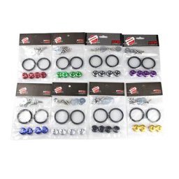 Rondelles de garde-boue universelles en aluminium pour Honda Civic Integra attaches à dégagement