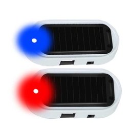 Lumière de sécurité de voiture à énergie solaire alarme de sécurité lampe d'avertissement antivol