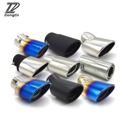 Tuyau de pointe universel en acier inoxydable chromé pour voiture VW Buick Toyota KIT Fiat