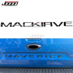 Autocollant 3D surélevé pour Ford Maverick noir mat emblème de voiture arrière insertion de