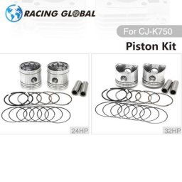 ALBurgos-anneau de piston pour CJ-K750 Ural M72 exécutez les pistons de moteur de cc avec le lien