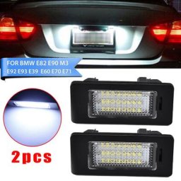 Numéro de plaque d'immatriculation de voiture à 24led lumière blanche pour BMW E90 M3 E92 E70 E39