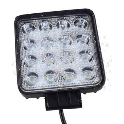 Phares de véhicule 48W 16LED barre de lumière blanche froide 4 pouces lumière de travail