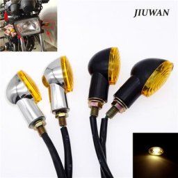 Voyant de moto universel clignotant d'avertissement mini clignotant ambre lampe pour Harley