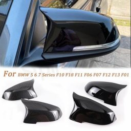 1 paire couvertures de miroir de voiture côté rétroviseur miroir automatique capuchon pour BMW 5 6 7