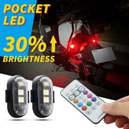 Lumières LED sans fil pour drones de moto RC position de flash avion hélicoptère aile fixe