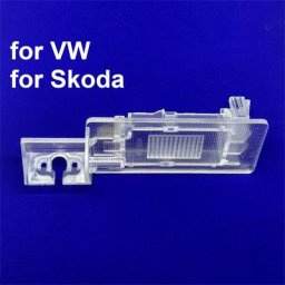Feux de plaque de planificateur de voiture boîtier de caméra de recul support rapide pour Skoda