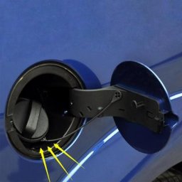 Couvercles de carburant précieux intérieurs pour Ford Focus 2 ABS GOLD Diesel Gas 173 Filler Flap