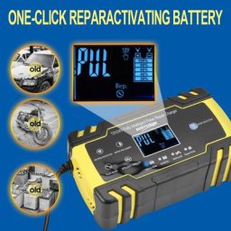 Chargeur de batterie de voiture entièrement automatique réparation d'impulsions support sec