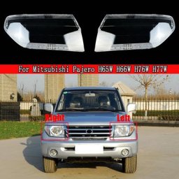 Lampes de sauna avant en verre pour Mitsubishi Pajero couvercle de coque abat-jour transparent