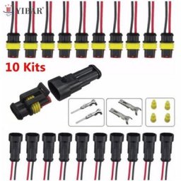 Connecteur de fil électrique étanche à 2 broches pour voiture 10 Kits nouvelle collection