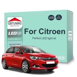 Kit d'ampoules d'éclairage intérieur LED lampe Canbus Cristaux en C1 C2 C3 C4 C5 C6 C8
