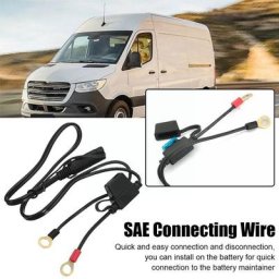 Connecteur rapide de chargeur de batterie de moto 12V 18awg câble de déconnexion sortie de moto