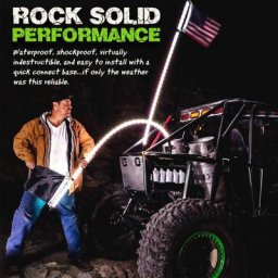 Antenne lumineuse LED Feel Whip mât de drapeau 4.2 télécommande pour véhicules tout-terrain UTV