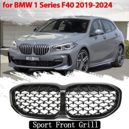 Grille de rein de pare-chocs avant pour BMW Série 1 F40 xDrive 19-22 Grille de ligne de tourisme