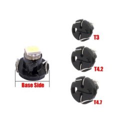 Ampoules LED pour voiture T3 Téclairé T4.7 1210 1SMD indicateur automatique tableau Prada